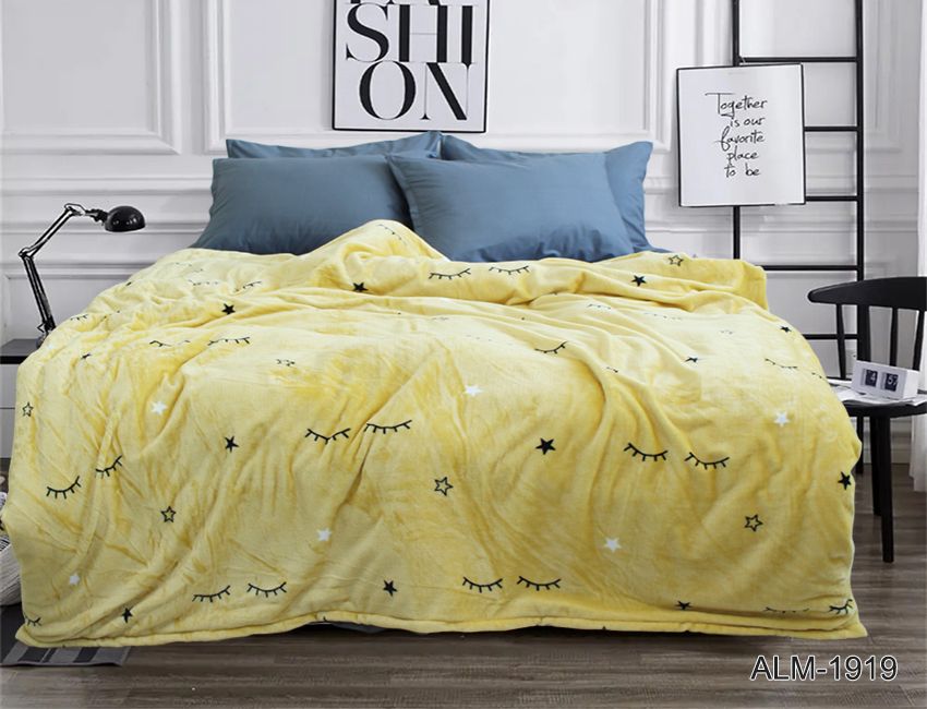 Покрывало на подростковую кровать 160х220 см Tag Tekstil микрофибра (ALM1919), Полиэстер 100%, 160х220 см, микрофибра, плюш, Полуторный, Покрывало