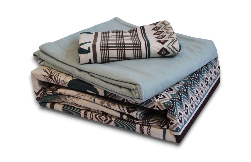 Постельное белье First Choice Cozy Green Фланель, Евро, Хлопок 100%, 240х260 см., 1, 2, 200х220 см., 50х70 см, фланель, Фирменная силиконовая упаковка