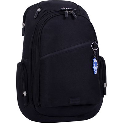 Рюкзак для ноутбука Bagland Tibo 23 л. Чорний (0019066), 30 x 48 x 16 см, Ткань 600D W/R, чоловічий, Для ноутбука, 23л, 0.95, 14"