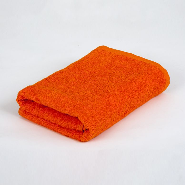 Полотенце ТМ Lotus Отель Оранжевый, Хлопок 100%, 30х30см, 420 г/м.кв., для рук